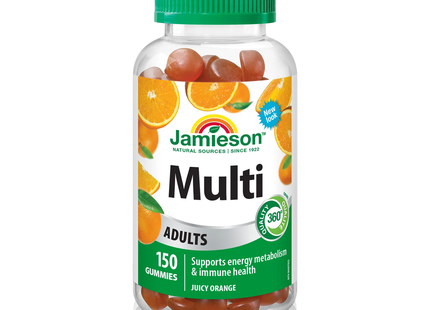 Jamieson - Multivitamines gommeuses pour adultes - Orange | 150 gommes