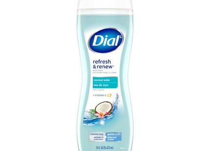 Dial - Refresh & Renew Body Wash with Vitamin E, Coconut Water | 473 mL