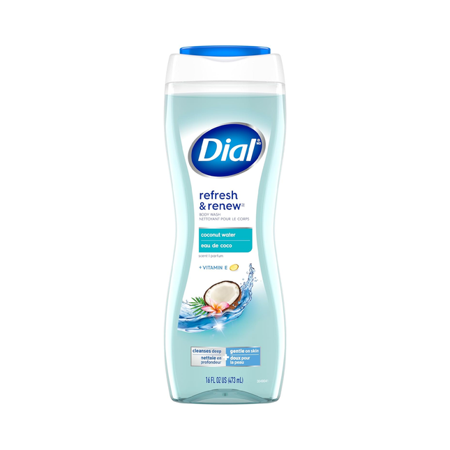 Dial - Gel douche rafraîchissant et revitalisant à la vitamine E et à l'eau de coco | 473 ml