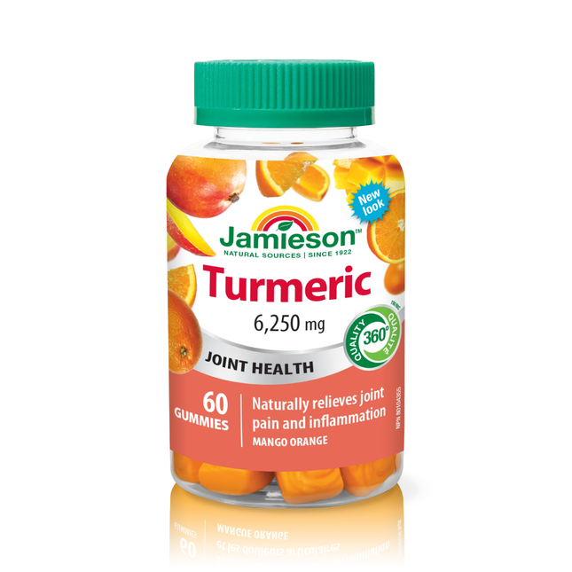 Jamieson - Gummies au curcuma - Mangue Orange | 60 gommes