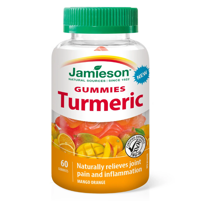 Jamieson - Gummies au curcuma - Mangue Orange | 60 gommes