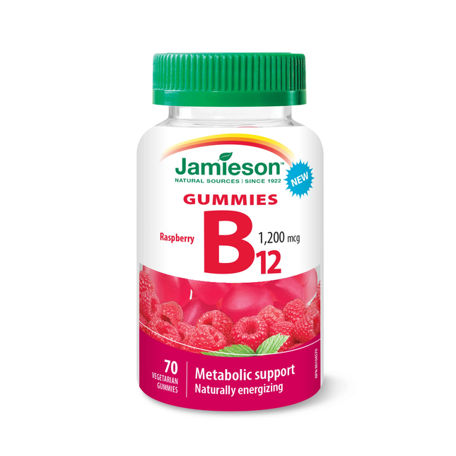 Jamieson - Vitamins B12 1200 mcg | 70 Gummies