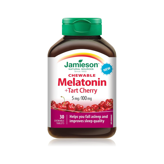 Jamieson - Mélatonine Cerise | 30 Comprimés