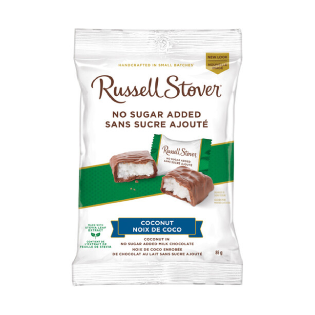 Russell Stover No Sugar Added - Coconut in Milk Chocolate | 85 g