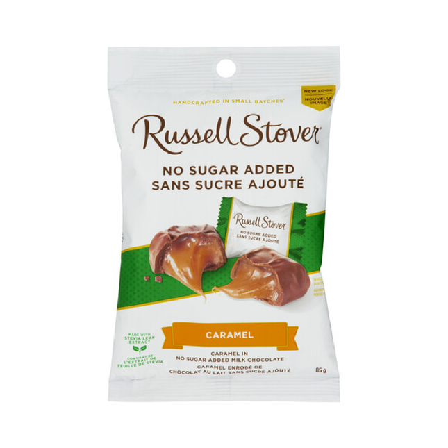 Russell Stover No Sugar Added - Caramel in Milk Chocolate | 85 g