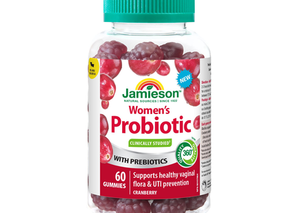 Jamieson - Women's Probiotic Gummies, Cranberry | 60 Gummies