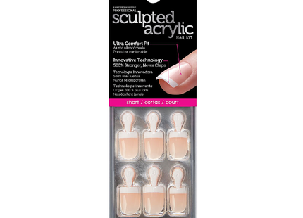 Nailbliss - Sculpted Acrylic Nail Kit -  NBAN06 Short - 28 Nails