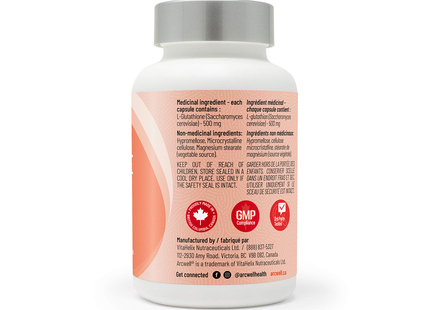 Arcwell - Glutathione Reduced 500 mg | 60 Capsules