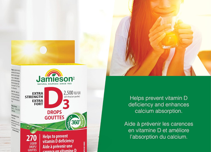 Jamieson - Vitamin D3 Liquid 2500 IU | 270 mL