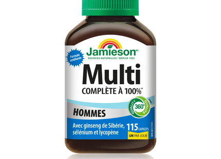 Jamieson - Multivitamines complètes à 100 % pour hommes | 115 caplets