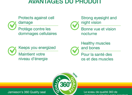 Jamieson - Multivitamines complètes à 100 % pour hommes | 115 caplets