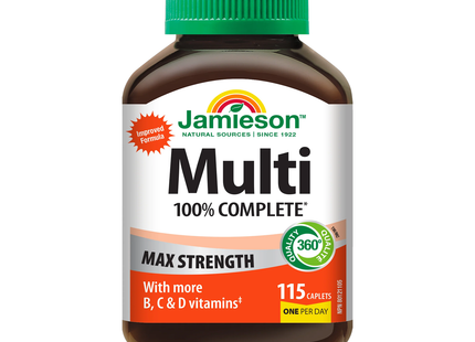 Jamieson - Multi 100% Complete Max Strength | 115 Caplets