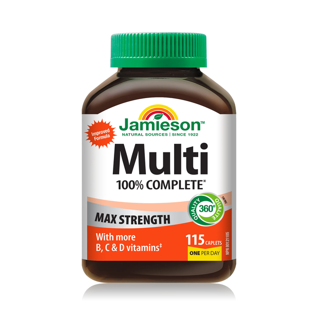 Jamieson - Multi 100% Complete Max Strength | 115 Caplets