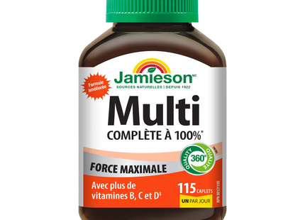 Jamieson - Multi 100% Complete Max Strength | 115 Caplets