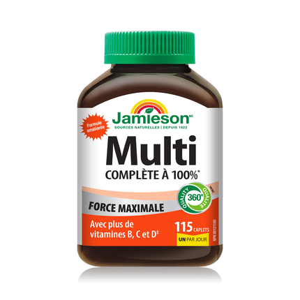 Jamieson - Multi 100% Complet Force Maximale | 115 Comprimés