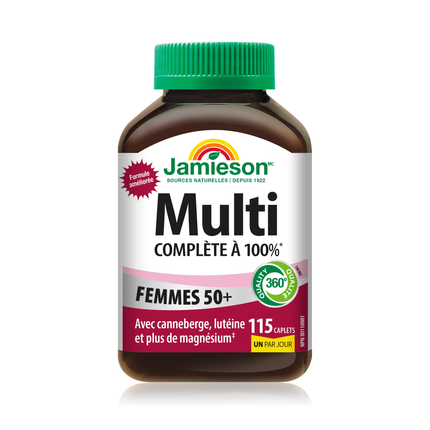 Jamieson - Multivitamines pour femmes de 50 ans et plus | 115 comprimés