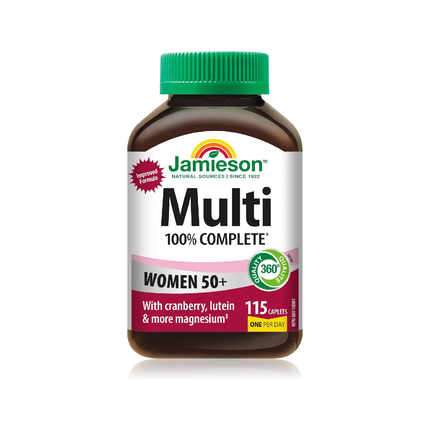 Jamieson - Multivitamines pour femmes de 50 ans et plus | 115 comprimés