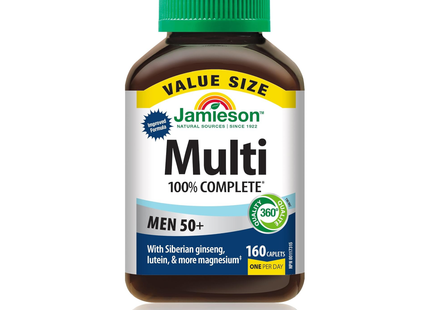 Jamieson - 100% Complete Multivitamin Men 50+ | 160 Caplets