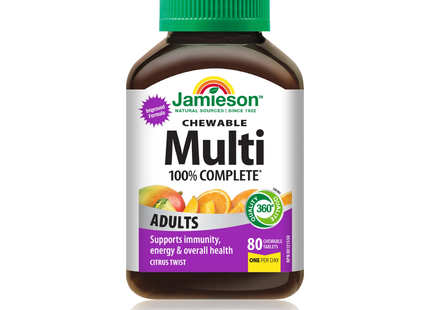 Jamieson - 100% Complete Multivitamin Chewable | 80 Tablets
