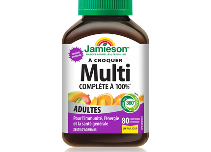 Jamieson - 100% Complete Multivitamin Chewable | 80 Tablets