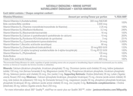 Jamieson - 100% Complete Multivitamin Chewable | 80 Tablets