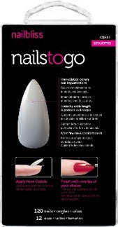 Nailbliss - Nails to Go - Stiletto NTG04 | 120 Nails - 12 Sizes