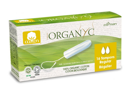 Organyc - Organic Cotton Tampons - Regular | 16 Tampons