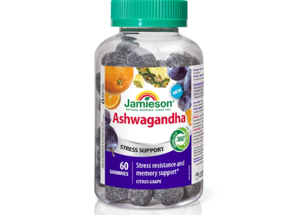 Jamieson - Ashwagandga - Citrus Grape | 60 Gummies