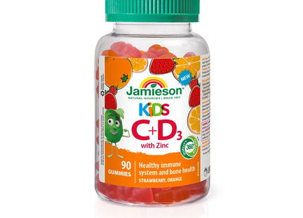 Jamieson - Vitamine C + D + Zinc Enfants | 90 Gélifiés