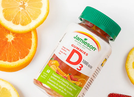 Jamieson - Vitamin D3 1000 IU, Orange Lemon Strawberry | 130 Gummies