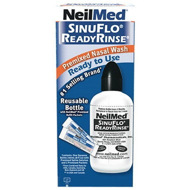 NeilMed SinuFlo ReadyRinse | Squeeze Bottle with 2 Premixed Packets
