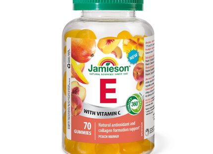 Jamieson - E with Vitamin C - Peach Mango | 70 Gummies