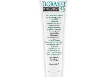Dormer - 211 Crème avec Complexe à haute teneur en acide hyaluronique | 110 ml