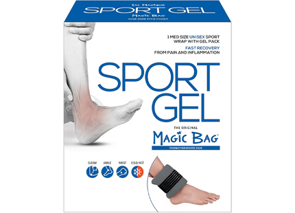 Magic Bag - Gel Sport pour un soulagement rapide des douleurs et inflammations | 1 enveloppement sportif unisexe de taille moyenne