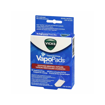 Vicks - Recharges VapoPads | 10 tampons parfumés