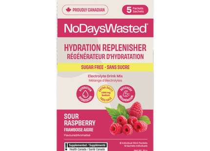 No Days Wasted - Framboise surette | Paquet de 5