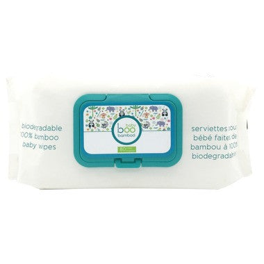 Baby Boo Bamboo -  100% Bamboo Biodegradable Wipes | 80 Wipes