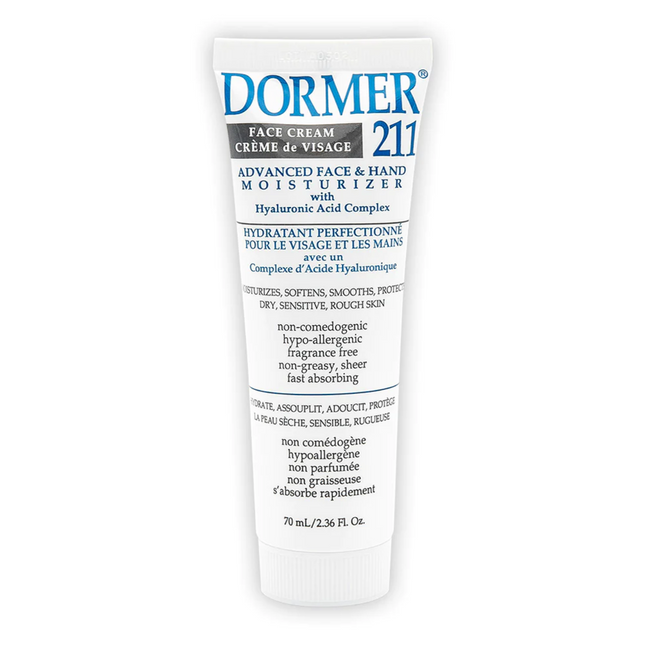 Dormer - 211 Hydratant avancé pour le visage et les mains - Crème pour le visage | 70 ml