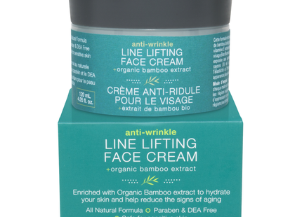 Boo Bamboo - Line Lifting Face Cream with Organic Bamboo Extract - Anti Wrinkle | 120 mL