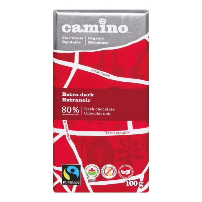 Camino - Extra Dark 80% Cocoa Chocolate Bar | 100 g