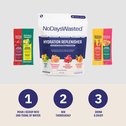 No Days Wasted - Pack Découverte Hydratation Active | 24 Unités