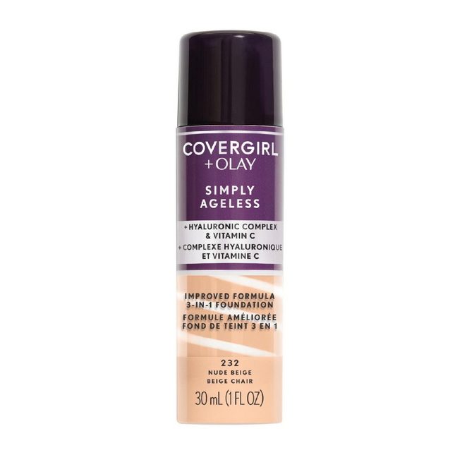 COVERGIRL + Olay - Simply Ageless 3-in-1 Liquid Foundation - 232 Nude Beige | 30 mL