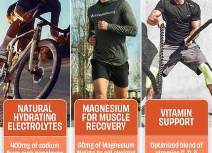 No Days Wasted - Réapprovisionnement en hydratation, Orange sanguine mangue | 15 sachets