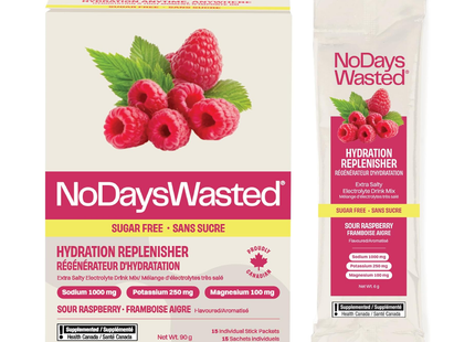 No Days Wasted - Framboise sure | Pack de 15