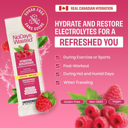 No Days Wasted - Sour Raspberry | 15 Pack