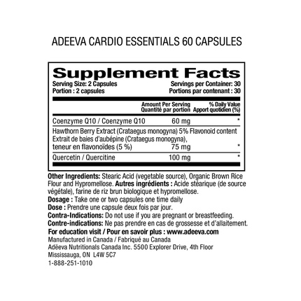 Adeeva - Cardio Essentials | 60 Capsules