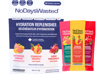 No Days Wasted - Pack découverte hydratation active | 9 recharges