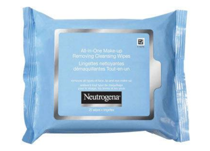 Neutrogena All-In-One Make-Up Removing Cleansing Wipes | 25 Wipes