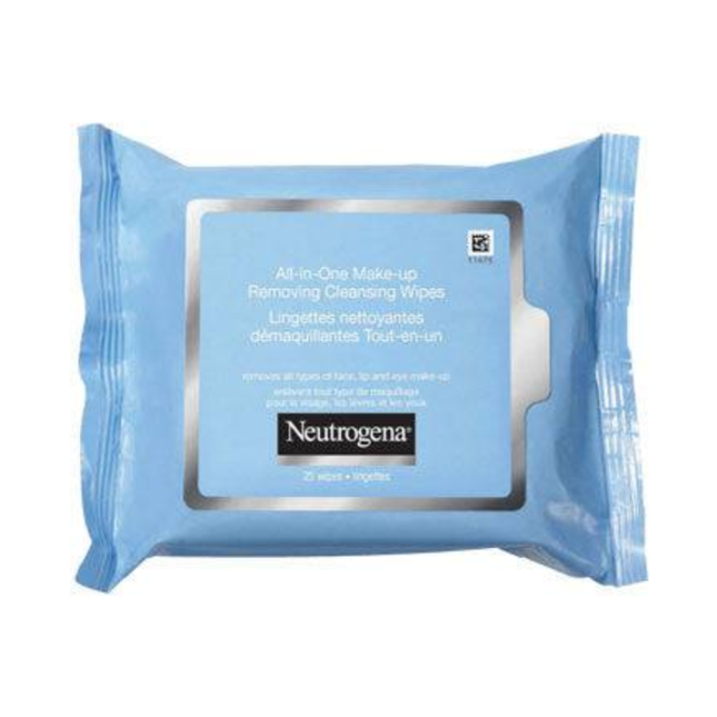 Neutrogena All-In-One Make-Up Removing Cleansing Wipes | 25 Wipes