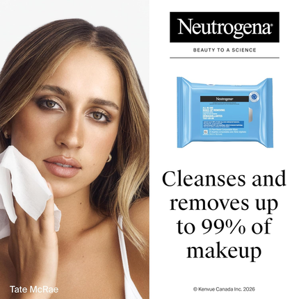 Neutrogena - Lingettes Démaquillantes Tout-en-un | 25 Lingettes